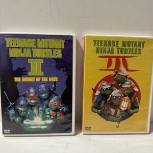 Teenage Mutant Ninja Turtles The Original Movie DVD Lot | TMNT  2, 3 Movies